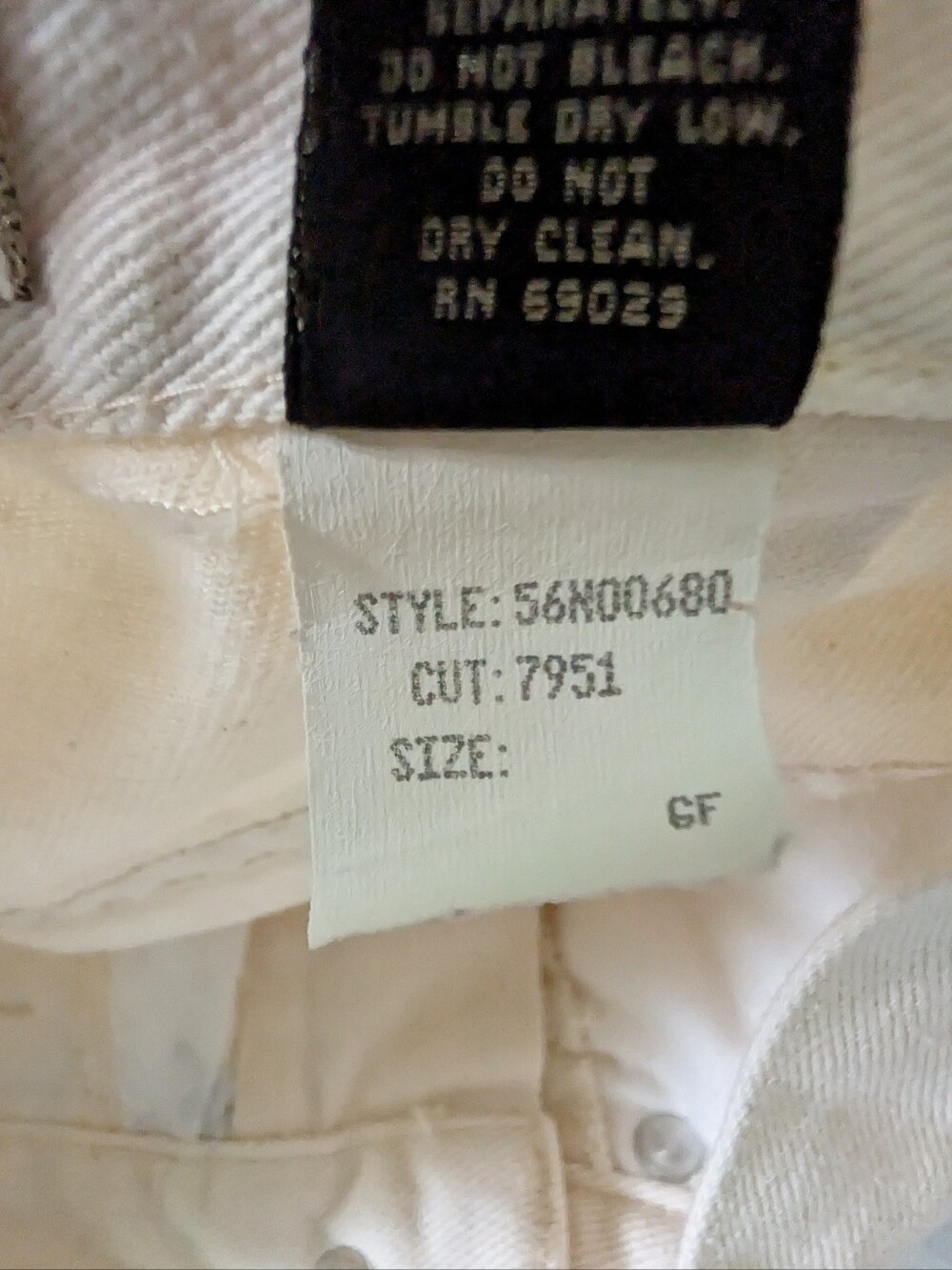 Vintage 90s Express No. 4 Jeans Cream White Slim Mom Jeans Sz 1/2 High Rise USA image 8